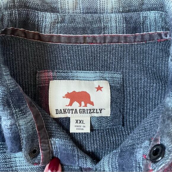 |Dakota Grizzly| Thermal Lined Plaid Flannel Longsleeved Snap Mens XXL Workwear - Picture 4 of 9